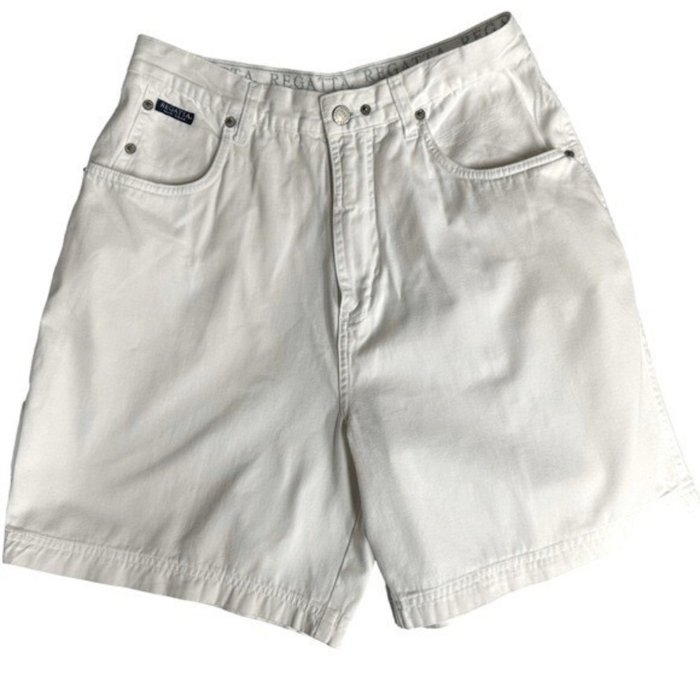 Vintage Regatta New York Bermuda Shorts‎ Vintage Pleated High Rise White SZ 12